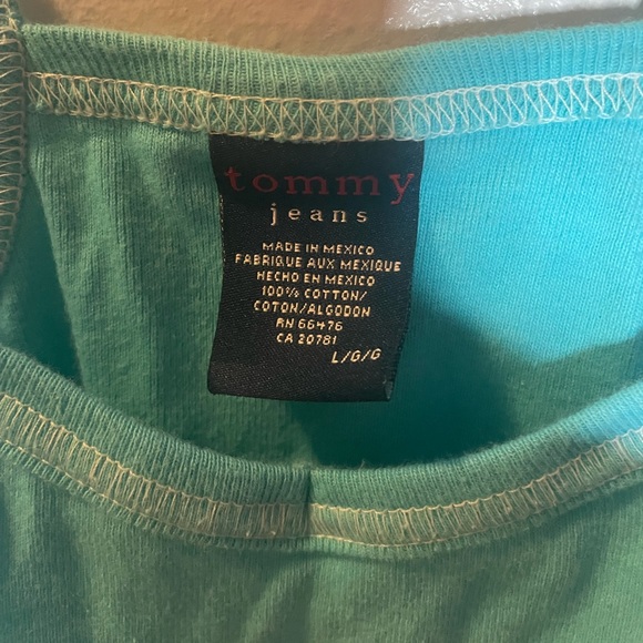 VINTAGE Tommy Jeans Blue Beachy Babydoll Tank🏖🏝 - Picture 3 of 4